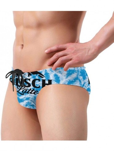 Trunks Queen Men's Low Waist Swim Trunks Drawstring Beach Panties - Busch Latte - CG19CD04ASL $19.45