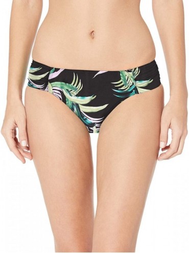 Bottoms Women's Ruched Side Retro Medium Coverage Bikini Bottom Swimsuit - Lars Palmas Peach - CI18GRCNXRD $34.49