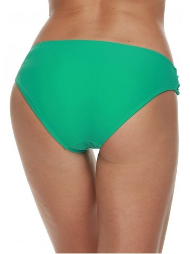 Sets Women's Simply Solid Low Rise Cheeky Bikini Bottom - (C)green - CD12H7HKJKB $9.70