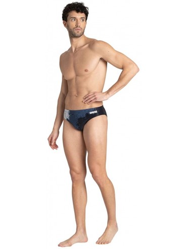 Briefs Mens Spraypaint MaxLife Brief Swimsuit - Black - CY18UOXI6OU $47.25