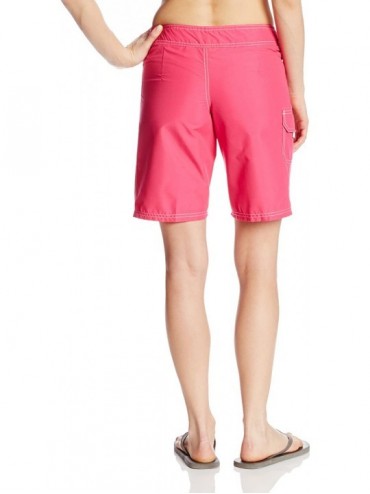 Board Shorts Women's Marina UPF 50+ Active Swim Board Short (Reg & Plus Sizes) - Marina Pink - CX11UEORVSD $20.94