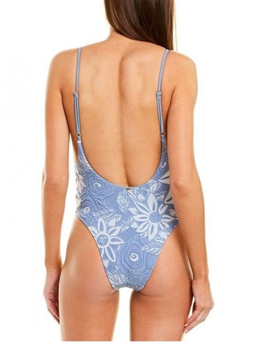 One-Pieces Floral One-Piece - Blue - C2197E292IH $47.43