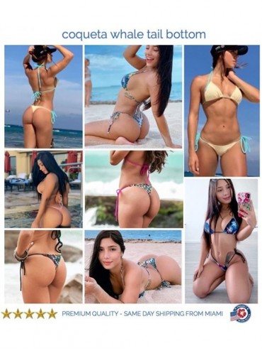 Sets Thong & Triangle Top Two Pieces Bikini Set Women's Sexy Beachwear Bottom Teeny Brazilian Swimsuits - Hawaii - CV18045Q8Z...