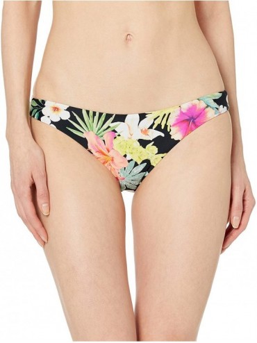 Tankinis Women's Sweet Aloha Good Pant Bikini Bottom - Black - C818EYDSAZW $42.69