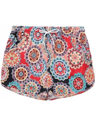 Board Shorts Women Summer Floral Printed Beach Shorts - 5 - CS18TGYS2TE $28.78