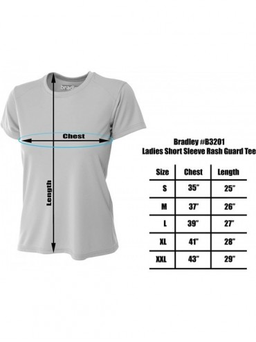 Rash Guards Women's Casual Fit Short Sleeve Rash Guard Swim Shirt with UV Protection - Black - CJ12NEN2XGO $18.47
