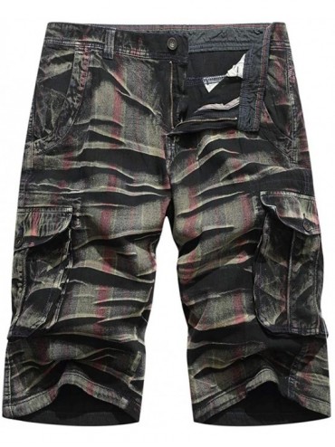 Board Shorts Men's Camo Cargo Shorts Relaxed Fit Multi-Pocket Outdoor Camouflage Athletic Durable Big &Tall Jammer Side Hiker...