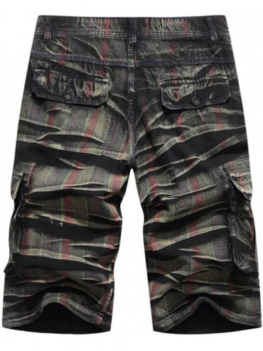 Board Shorts Men's Camo Cargo Shorts Relaxed Fit Multi-Pocket Outdoor Camouflage Athletic Durable Big &Tall Jammer Side Hiker...