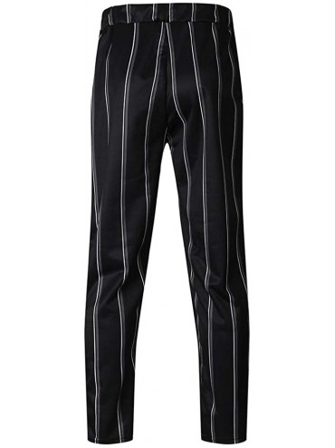 Racing Mens Overalls Trousers Athletic Workout Sweatpants Bodybuilding Striped Flexible Long Pants Trunks Streetwear - Black ...