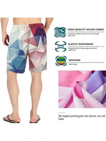 Board Shorts Mens Casual Beach Shorts Swim Trunks Quick Dry Half Pants - Barber Tools White - CW19CDRUGY5 $27.33