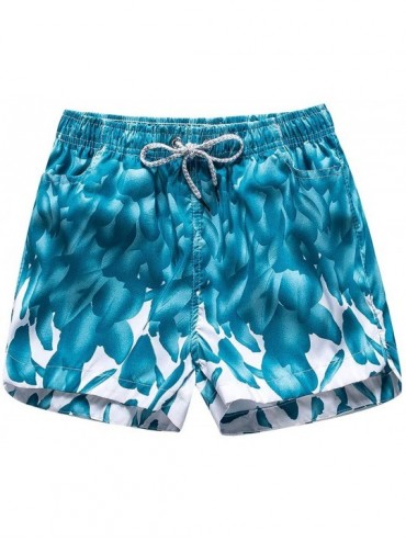 Board Shorts Women's Swim Trunks Quick Dry Bathing Suits Board Shorts Summer Beach Shorts Pockets Active Shorts - Aqua Blue B...