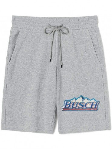 Board Shorts Shorts Sweatpants Men Busch-Light-Busch-Latte- Gym Shorts Sports Shorts with Pockets - Grey-104 - C119E898CAK $5...