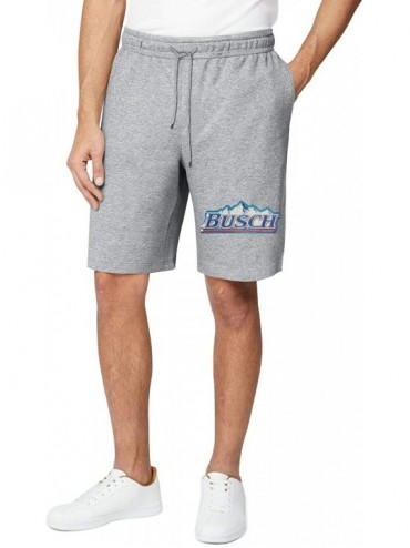 Board Shorts Shorts Sweatpants Men Busch-Light-Busch-Latte- Gym Shorts Sports Shorts with Pockets - Grey-104 - C119E898CAK $2...