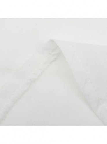 Cover-Ups White Long Dress- Short Sleeve V Neck- Cover Up Cardigan Beach Sundress - CC185DG9H5E $16.66