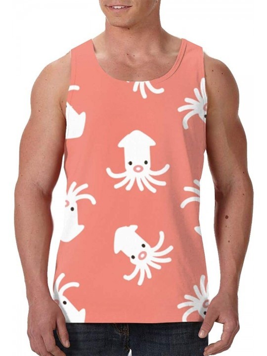 Briefs Men & Boy's Swim Briefs Boxer Bikini Swimwear Waterpolo Swim Briefs - Cute Squid - CA190RDMHZ7 $20.89