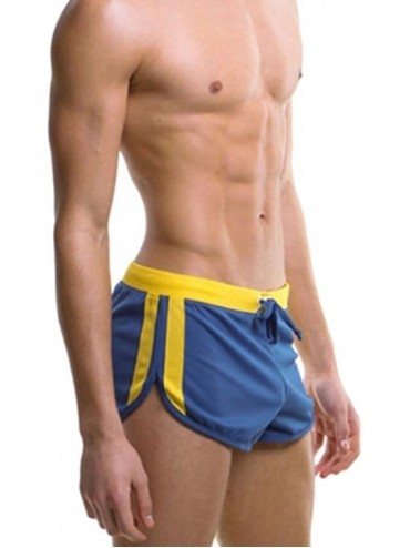 Trunks Mens Swimwear Sport Shorts Swim Trunks - Blue - CN12LP9ONPT $13.24