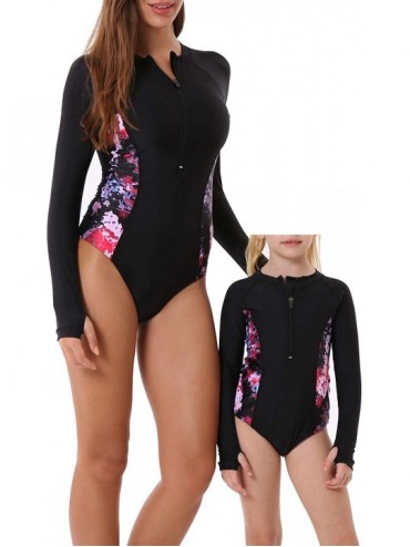 Rash Guards Mother and Daughter Swimwear Family Matching Swimsuit Womens Rashguard Girls Swimwear(Please Order Seperately) - ...