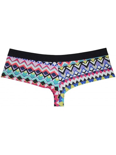 Briefs Men's Sports Underwear Brazilain Bikini Cheeky Brief High Cut Rear Swim Trunks 1/2 Back Coverage - Big Serrated - C719...