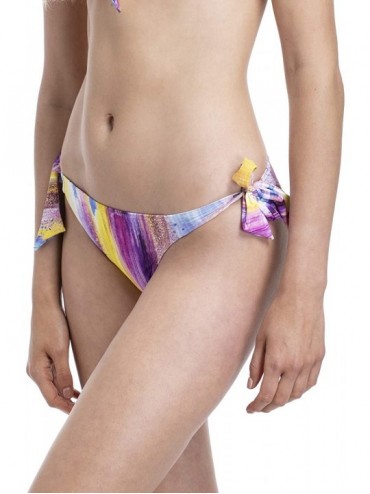 Tankinis Women's Mid-Rise Side-Ties Bikini Bottom - Multi - CU18TQG2W8U $15.65