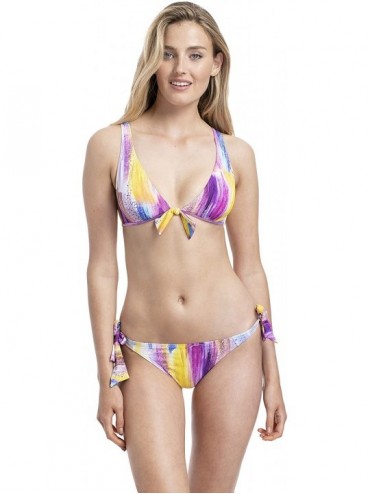 Tankinis Women's Mid-Rise Side-Ties Bikini Bottom - Multi - CU18TQG2W8U $15.65