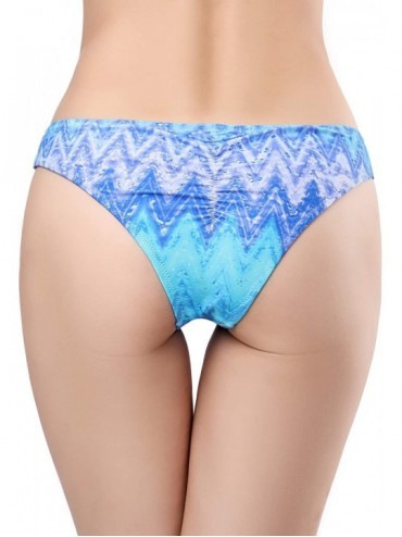 Tankinis Women's Swimwear Swim Shorts Briefs Cheeky Ruched Hipster Bikini Bottoms - Sky Blue - B - CH18GA4ZU5D $17.66