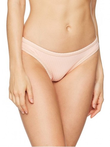 Bottoms Women's Inka Rib Hipster Bikini Bottom Swimsuit - Inka Rib Rose Pink - C6185QTWTYG $76.64