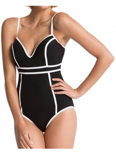 One-Pieces Sweetheart One Piece Swimsuit ` - Black - C512O0YIQ28 $26.64