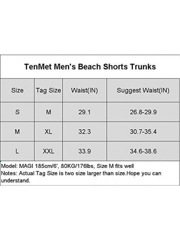 Board Shorts Men's Beach Shorts Swim Trunk Mesh Lining Quick Dry Side Pockets Casual Surf Yoga Water Jogging Training Lightwe...
