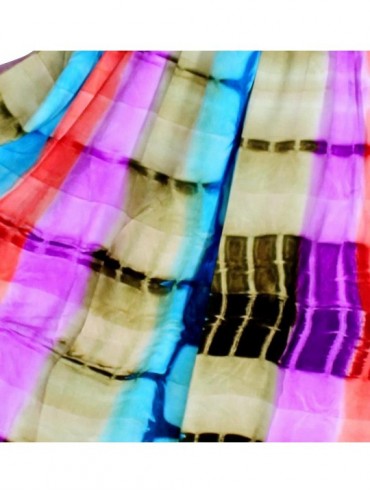 Cover-Ups Women's Midi Summer Beach Casual Dress Swimwear Cover Up Hand Tie Dye - Multicolor_i931 - CU11DX78CDL $23.28