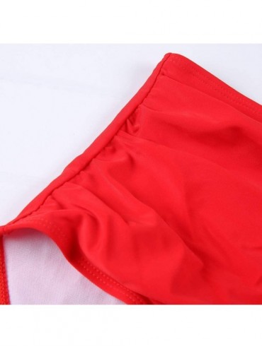 Tankinis Bikini Swimsuit for Women High Waisted Tummy Control Two Piece Tankini Ruffled Top with Swim Bottom Bathing Suits E ...