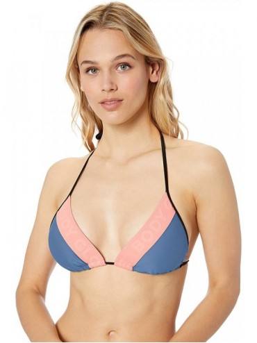 Tops Women's DITA Triangle Slider Bikini Top Swimsuit - Storm Color Block - CA18OCW4RLC $34.76