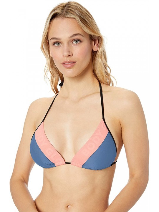 Tops Women's DITA Triangle Slider Bikini Top Swimsuit - Storm Color Block - CA18OCW4RLC $34.76