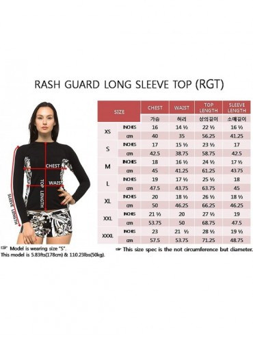 Rash Guards Women Beachwalk Plus Size UPF 50+ Swim Long Sleeve Top Rash Guard - Navy With Skyblue Pink - CH185QOGY7A $31.90
