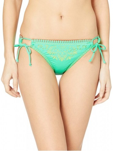 Sets Women's Side Tie Hipster Bikini Swimsuit Bottom - Turquoise//Papel Picado - CP18I3NCIE8 $38.06