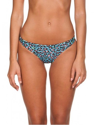 Tankinis Womens Rule Breaker Real Brief MaxLife Bikini Bottom - Turquoise Multi - CX18UMQCGQZ $27.32