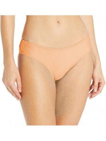 Tankinis Women's Simply Solid Cheeky Bikini Bottom - Pale Peach - CO182Q0T834 $45.83