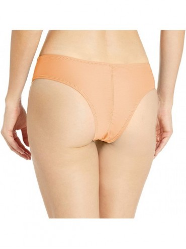 Tankinis Women's Simply Solid Cheeky Bikini Bottom - Pale Peach - CO182Q0T834 $18.45