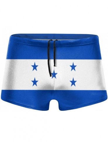 Briefs Men's Swimwear Briefs Swim Trunk Honduras Flag Bikini Boxer Swimsuit - Honduras Flag 1 - CJ19CD75GMA $46.95