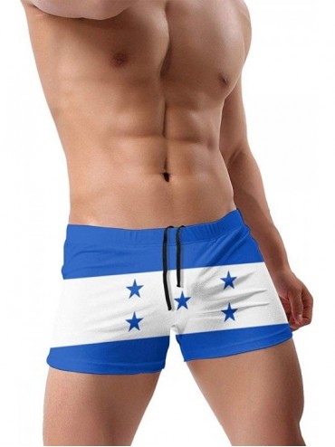 Briefs Men's Swimwear Briefs Swim Trunk Honduras Flag Bikini Boxer Swimsuit - Honduras Flag 1 - CJ19CD75GMA $23.48