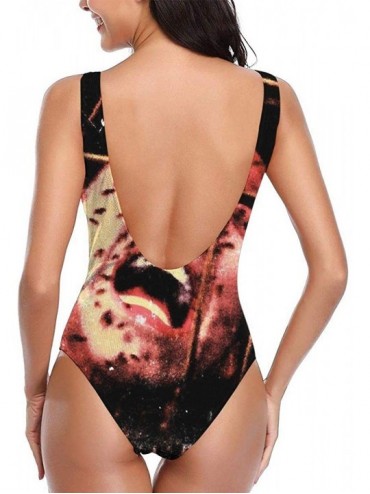 One-Pieces Women's One Piece Swimsuits High Cut Low Back Bikini U Neck Bathing Suits Sexy Backless Nicolas Cage Swimwear 11 -...