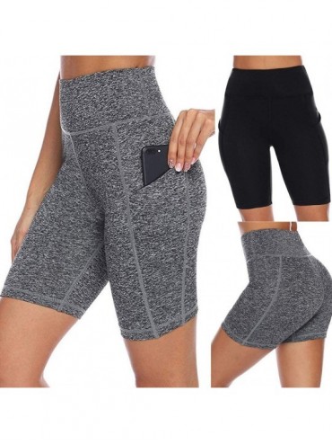 Cover-Ups Yoga Shorts for Women High Waist-Tummy Control Workout Running Athletic Compression Non See-Through Yoga Pants with...