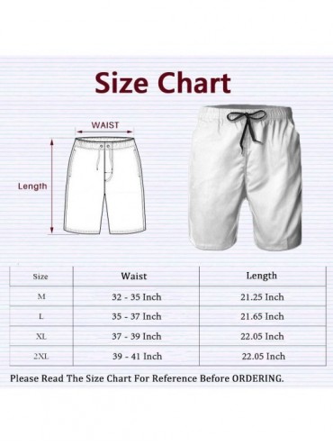 Board Shorts Casual Mens Swim Trunks Quick Dry White Llama Flowers Printed Beach Shorts Summer Boardshorts - Welcome to the L...