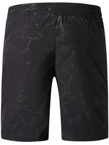 Trunks Men's Bathing Suits Beachwear Swim Trunks Quick Dry Striped With Side Pockets Mesh Lining - 1810black - C918R9R52NS $1...