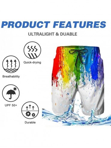 Board Shorts Men's Trump Swim Trunks Quick Dry Bathing Suits Holiday Beach Short Casual Board Shorts with Mesh Lining - Trump...