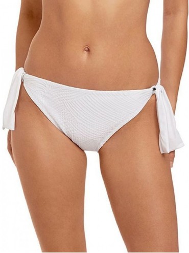 Bottoms Ottawa Scarf Side Tie Bikini Bottom - White - C718CAM2YED $81.39