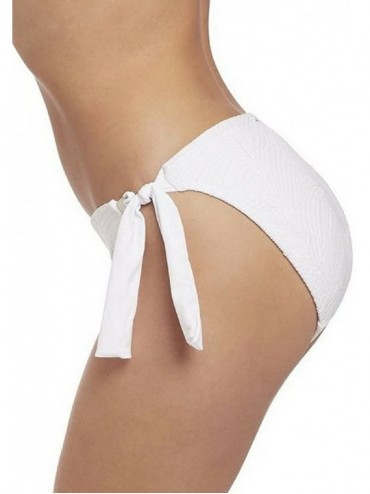Bottoms Ottawa Scarf Side Tie Bikini Bottom - White - C718CAM2YED $54.99