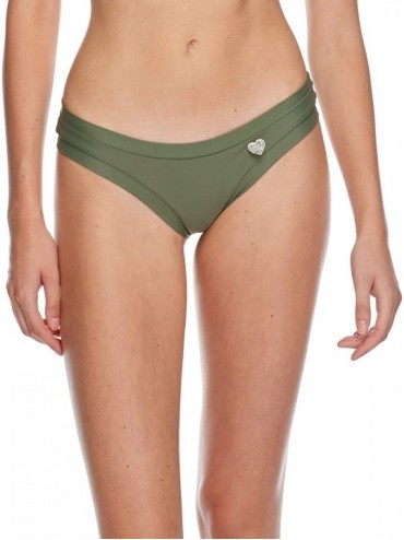 Tankinis Women's Smoothies Audrey Solid Low Rise Bikini Bottom Swimsuit - Smoothies Cactus - CP18HW68QQG $58.03