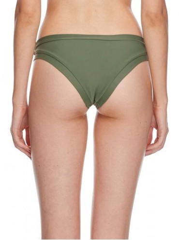 Tankinis Women's Smoothies Audrey Solid Low Rise Bikini Bottom Swimsuit - Smoothies Cactus - CP18HW68QQG $32.94
