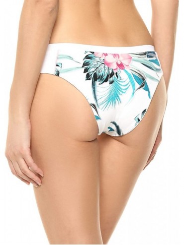 Bottoms Women's Mirage Essentials Cheeky Pant Bikini Bottom - White - CK18EYE22RK $29.43