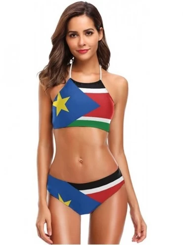 Sets Tanzania Flag Bikini Swimwear Swimsuit Beach Suit Bathing Suits for Teens Girls Women - South Sudan Flag - C118R6QXZ5G $...